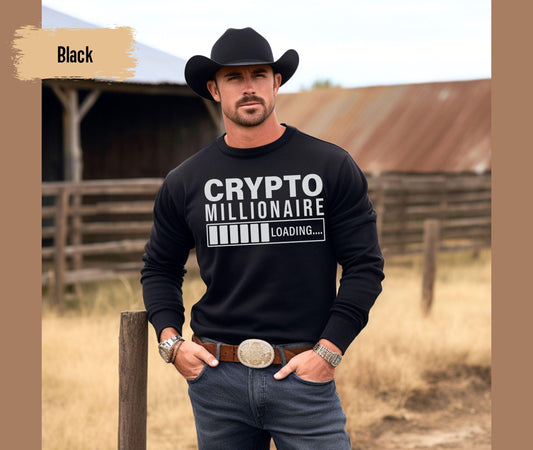 Bitcoin T-Shirt, Funny T-shirt, Stock Market Cryptocurrency Tshirt, Crypto Shirt, Gift for Bitcoin Trader, Crypto Millionaire, Gift Sweater