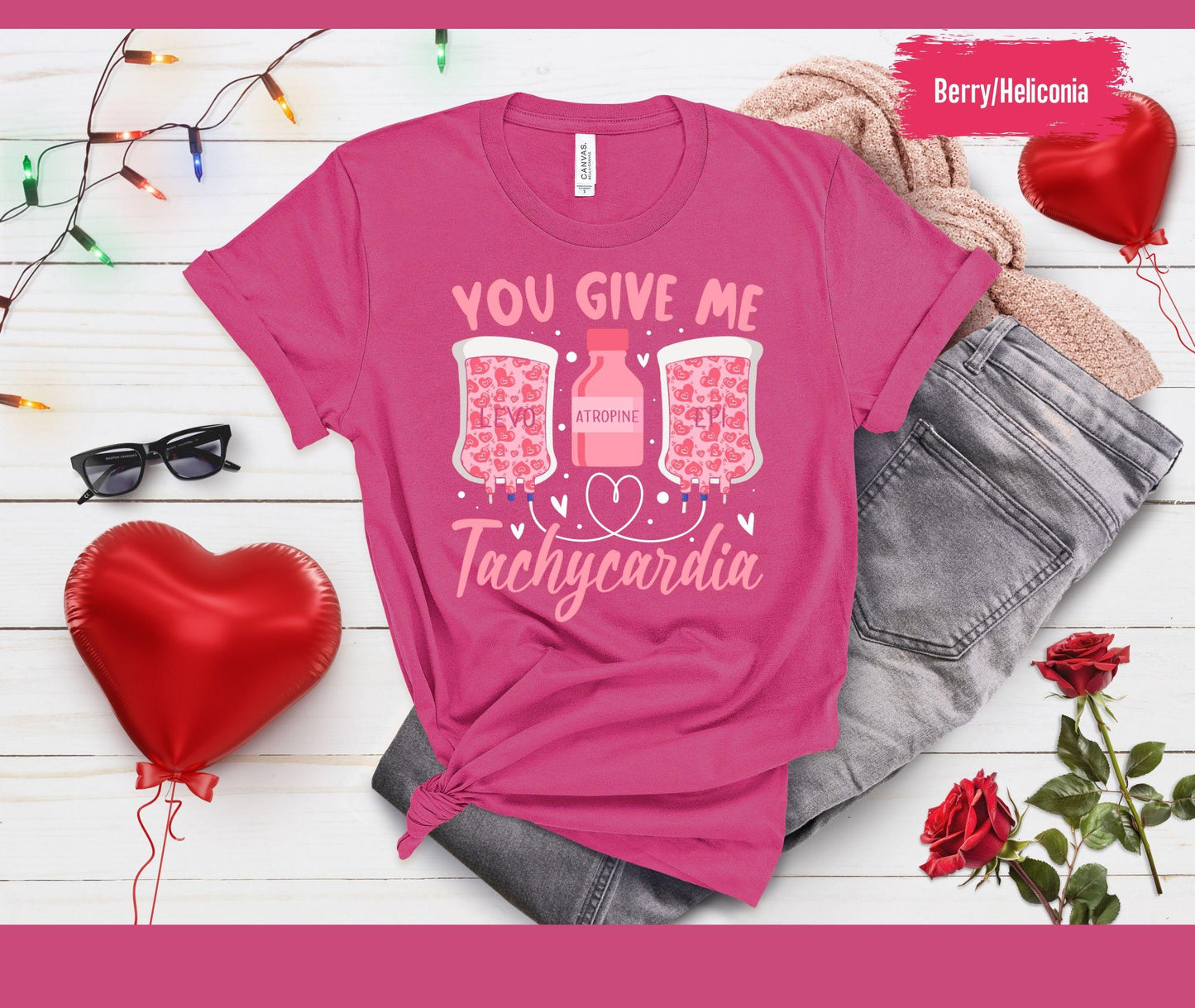 Nurse Valentine's Day Sweatshirt, Pharmacy Tech Shirt, You Give Me Tachycardia Pharmacist, Critical Care Rn Valentine Shirt, Valentines Gift