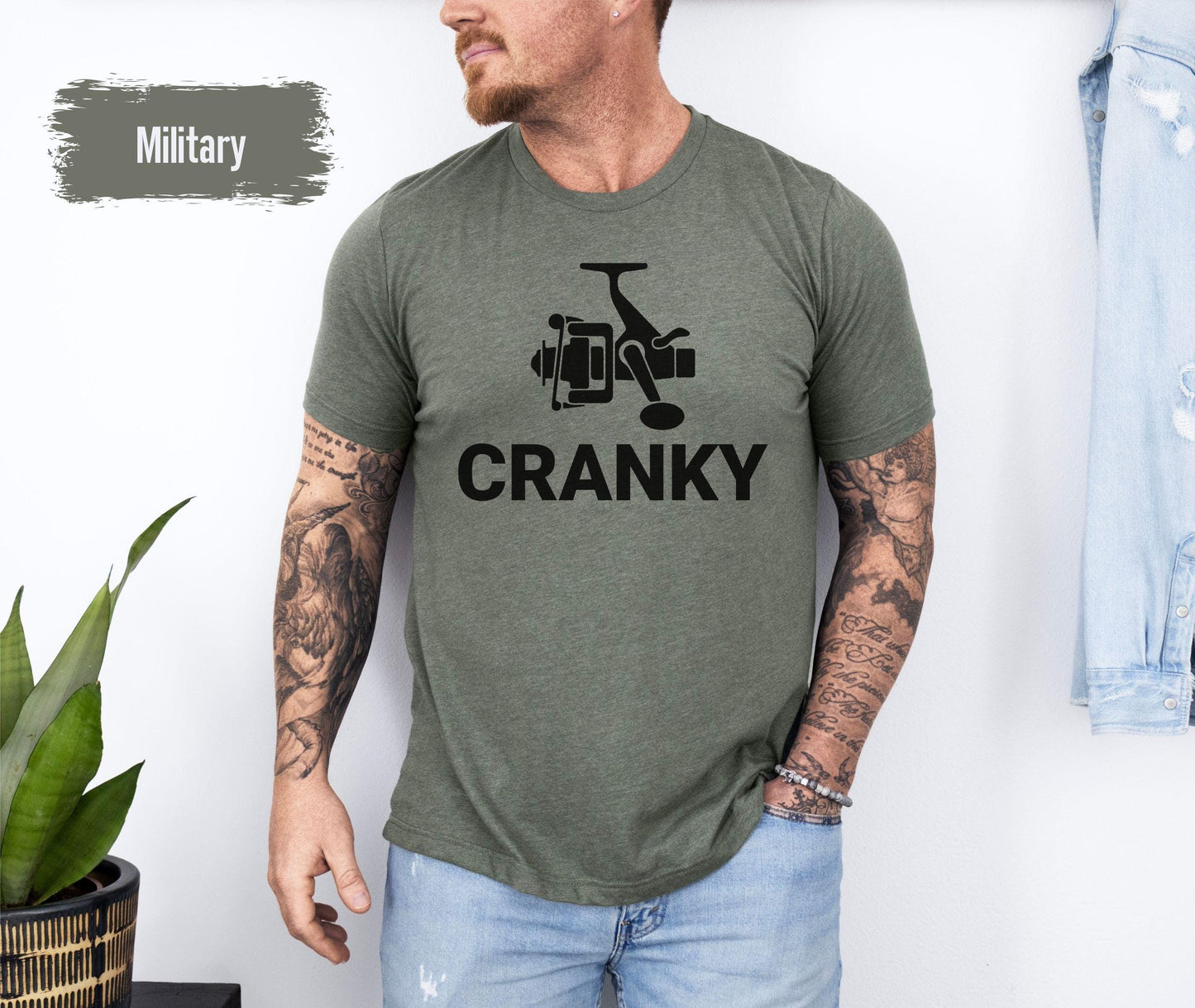 Cranky Shirt, Fishing Tshirt, Funny Fisherman Gift for Husband, Fish Lover Clothing, Funny Fishing Group Tshirt, Fishing Tee, Fisherman Gift