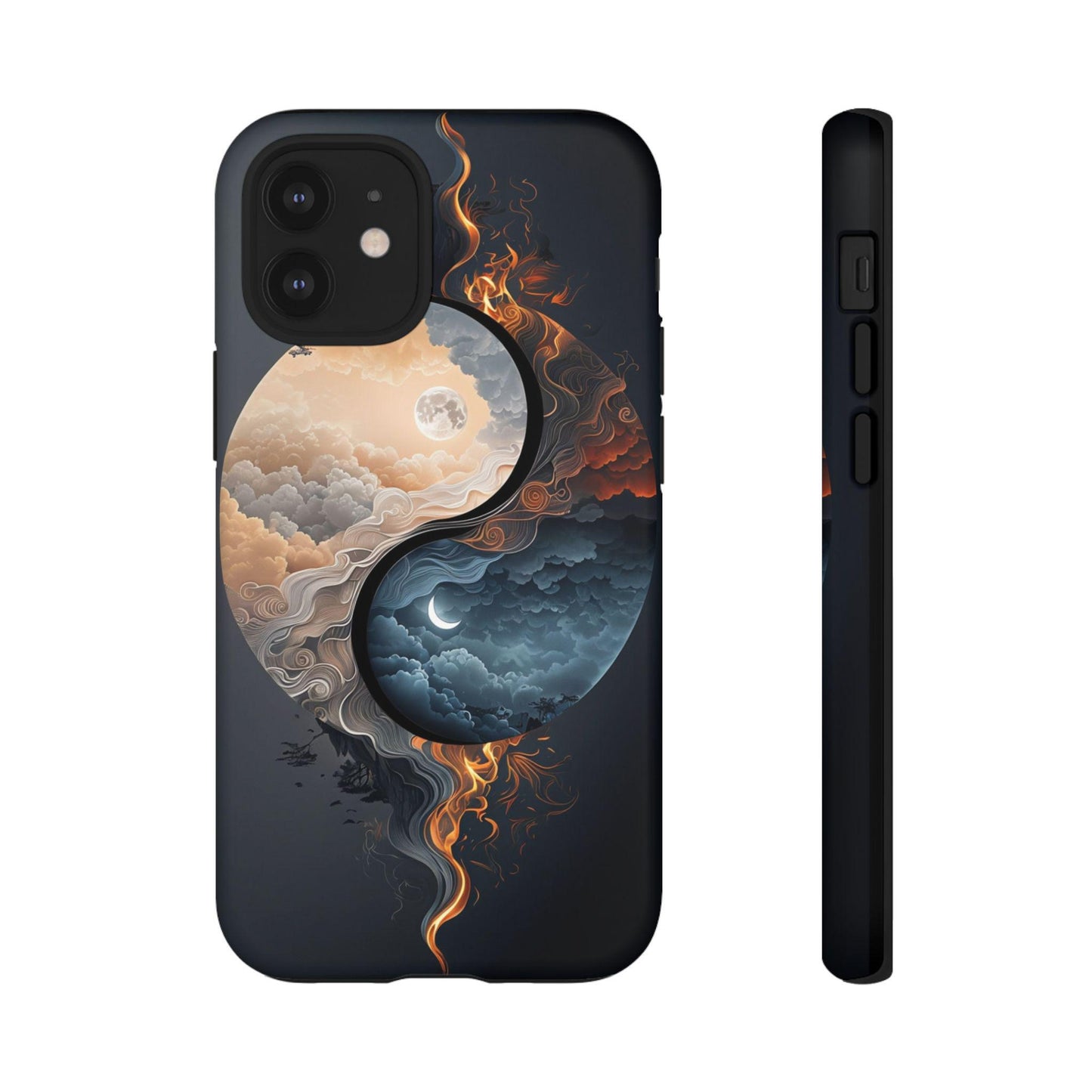 Yin Yang Balance Case, Sun Moon iPhone 16 Pro Max 15 Pro 14 13 Mini 12 Case, Samsung S24 S23 S22 S21 Tough Case, Pixel 9 Pro XL/8a/7Pro