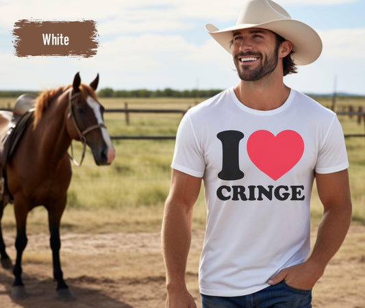 Funny Cringe Tshirt, Gift for Him or Her, I love Cringe, Sarcastic Graphic Sweatshirt, Expression Gothic, I am Weird, Normalize Weird Shirt