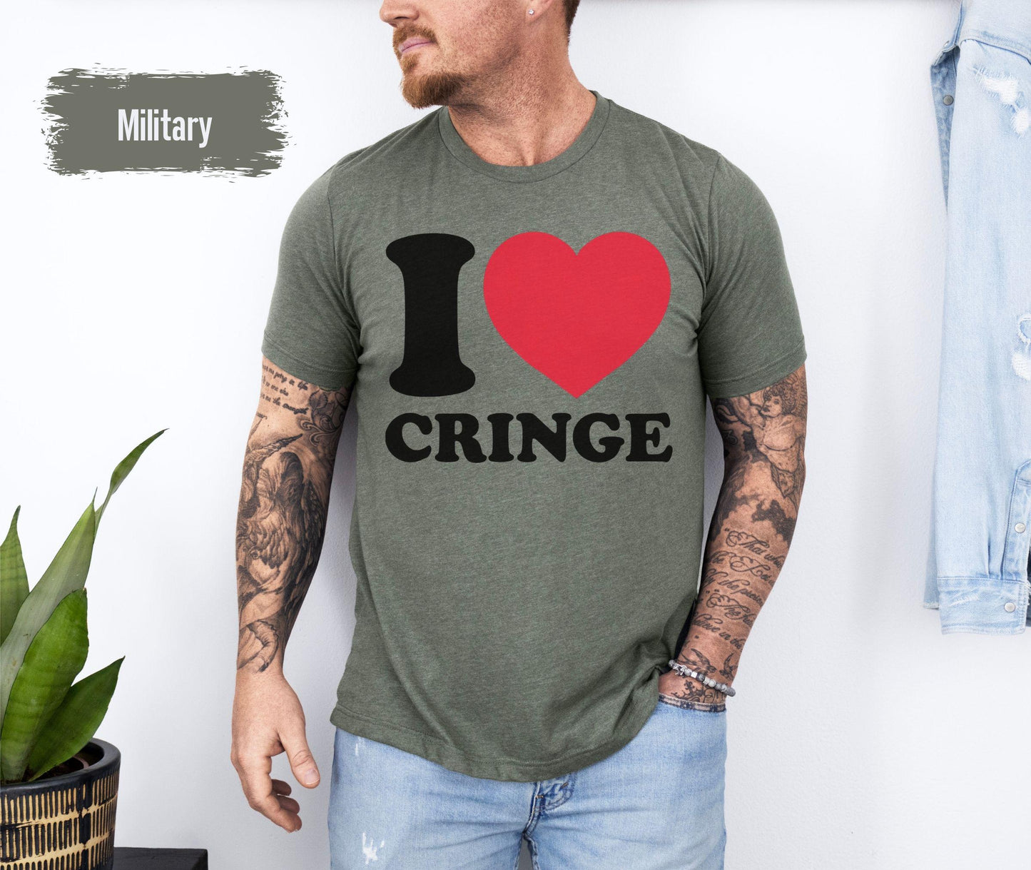 Funny Cringe Tshirt, Gift for Him or Her, I love Cringe, Sarcastic Graphic Sweatshirt, Expression Gothic, I am Weird, Normalize Weird Shirt