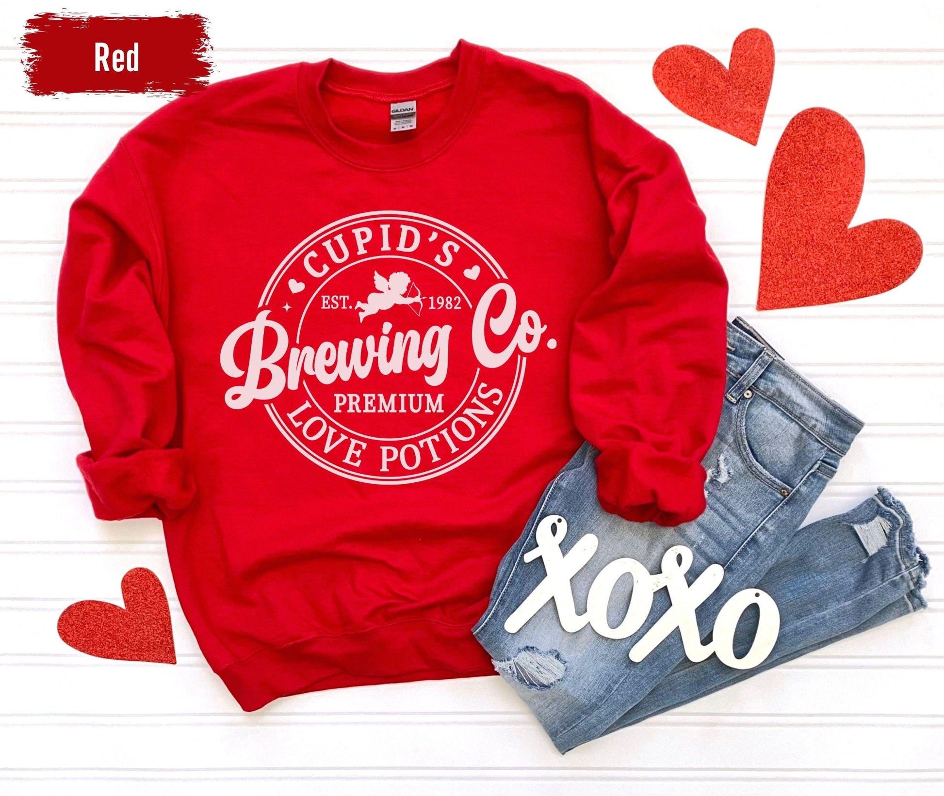 Cupid's Brewing Co Shirt ,Premium Love Potions, Cupid Shirts, Valentine's Day Shirt, Brewing Co Shirt, Valentine Shirt ,Couple Valentine Tee