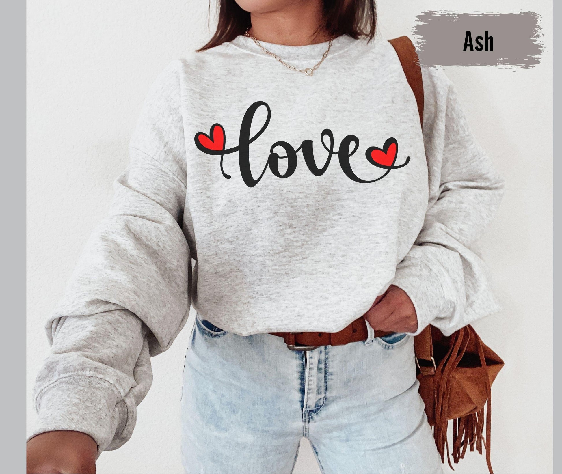 Love Sweatshirt, Heart Hoodie, Valentines Day Sweatshirt, Women's Sweatshirt, Couple Sweatshirt, Gift For Her, Love Tshirts Love You Gifts