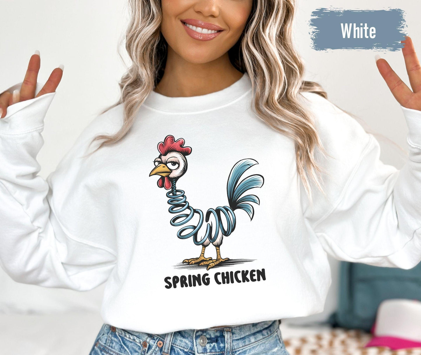 Spring Chicken Shirt, Chicken Girl Shirt, Chicken Mom Shirt, Farm Girl Shirt, Farm Family Shirt, Farm Shirt, Chicken Tee, Farmer Dad Shirt