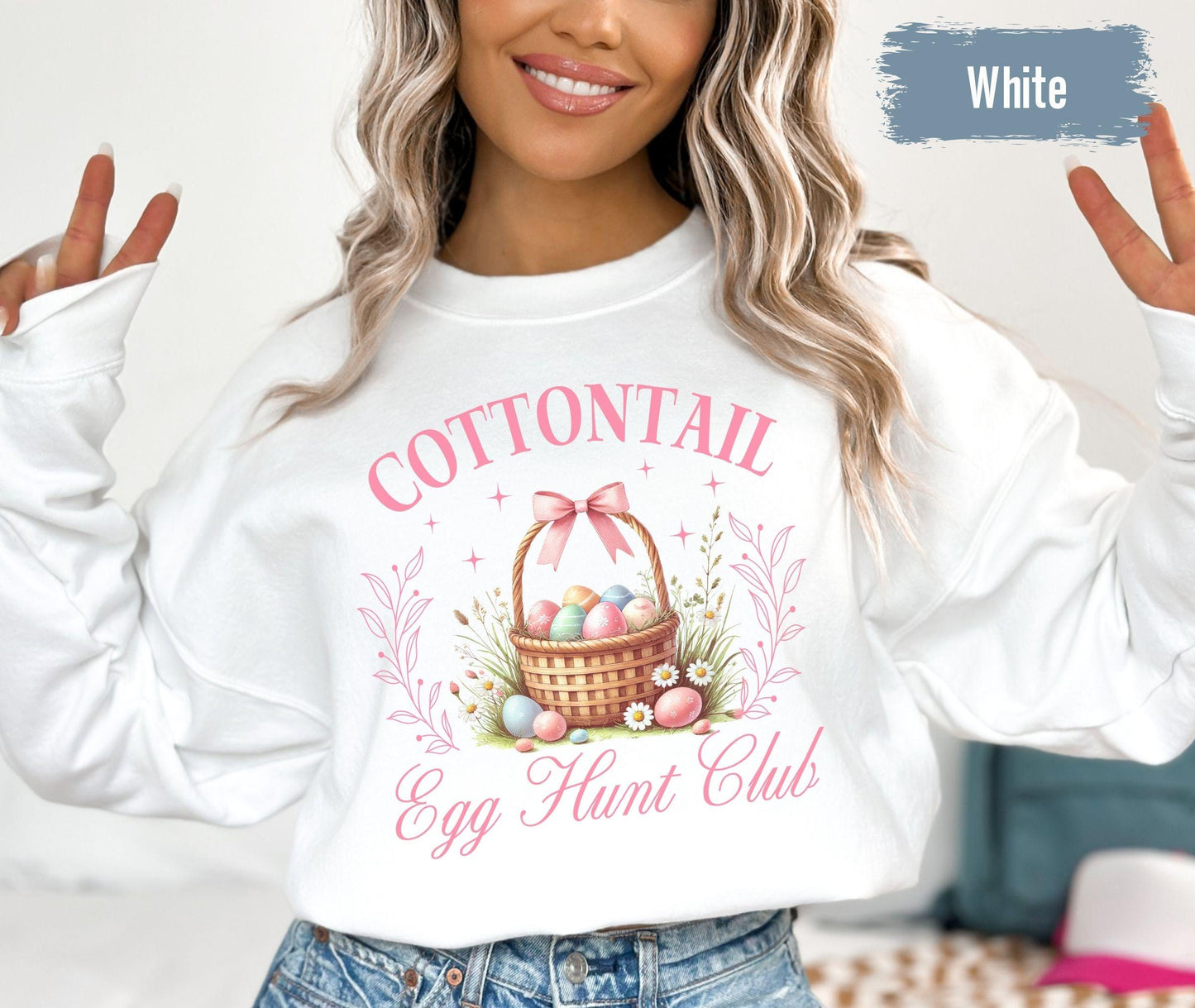 Cottontail Candy Company Retro Easter Sweatshirt Comfort Colors 1566 Preppy Shirt Bunny Easter Egg Hunt Vintage Family Easter Shirt Gift Top