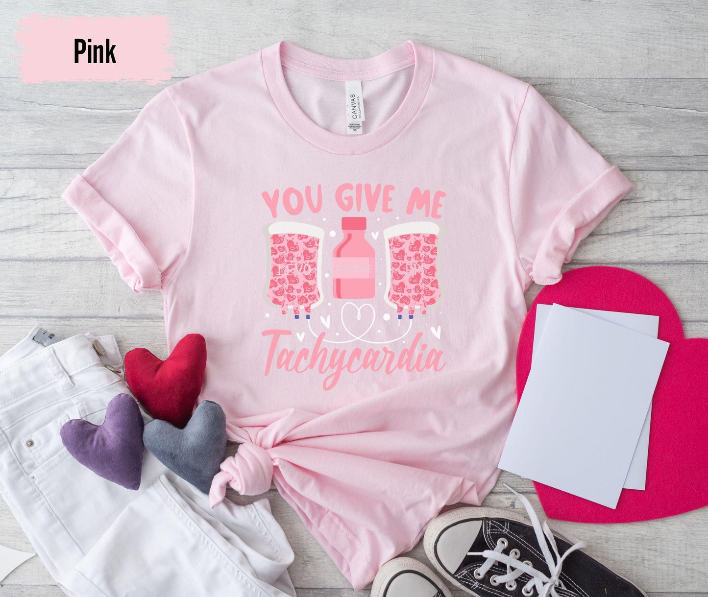 Nurse Valentine's Day Sweatshirt, Pharmacy Tech Shirt, You Give Me Tachycardia Pharmacist, Critical Care Rn Valentine Shirt, Valentines Gift