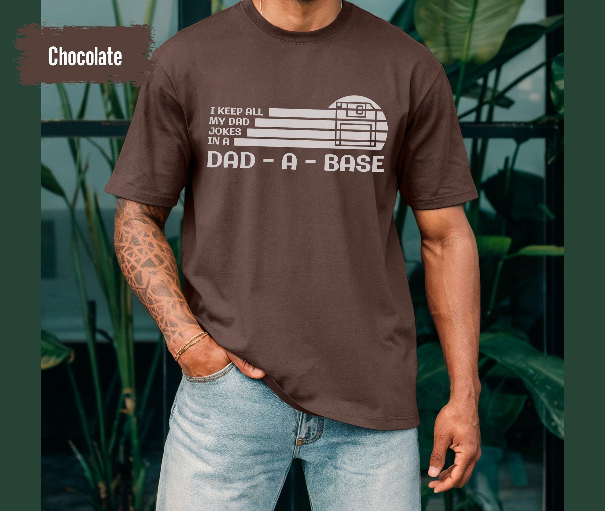 I Keep All My Dad Jokes In My Dad-A-Base Shirt, Dad Jokes Shirt, Funny Dad Shirt, Cool Dad Shirt, Father Shirt, Gift For Dad, Father Gift
