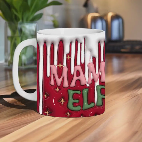 3D Papa Elf Christmas Mug, Christmas Elf Mug, Christmas Dad Mug Gift, Coffee Mug Christmas Gift, Christmas Mugs for Dad, Dad Christmas Gifts