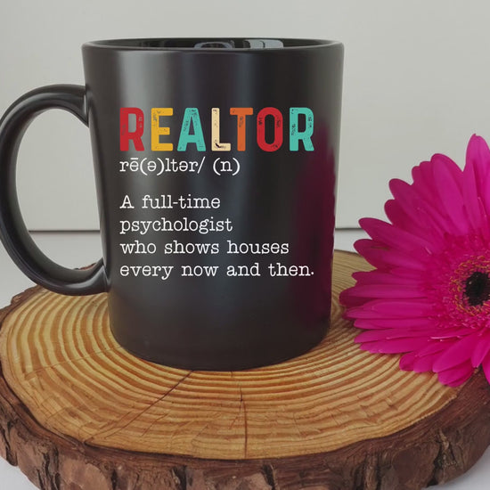 Realtor Definition Mug, Funny Realtor Gifts, Funny Realtor Coffee Mug, Real Estate Agent Coffee Cup, Gift For Realtor, Realtor Gift Ideas